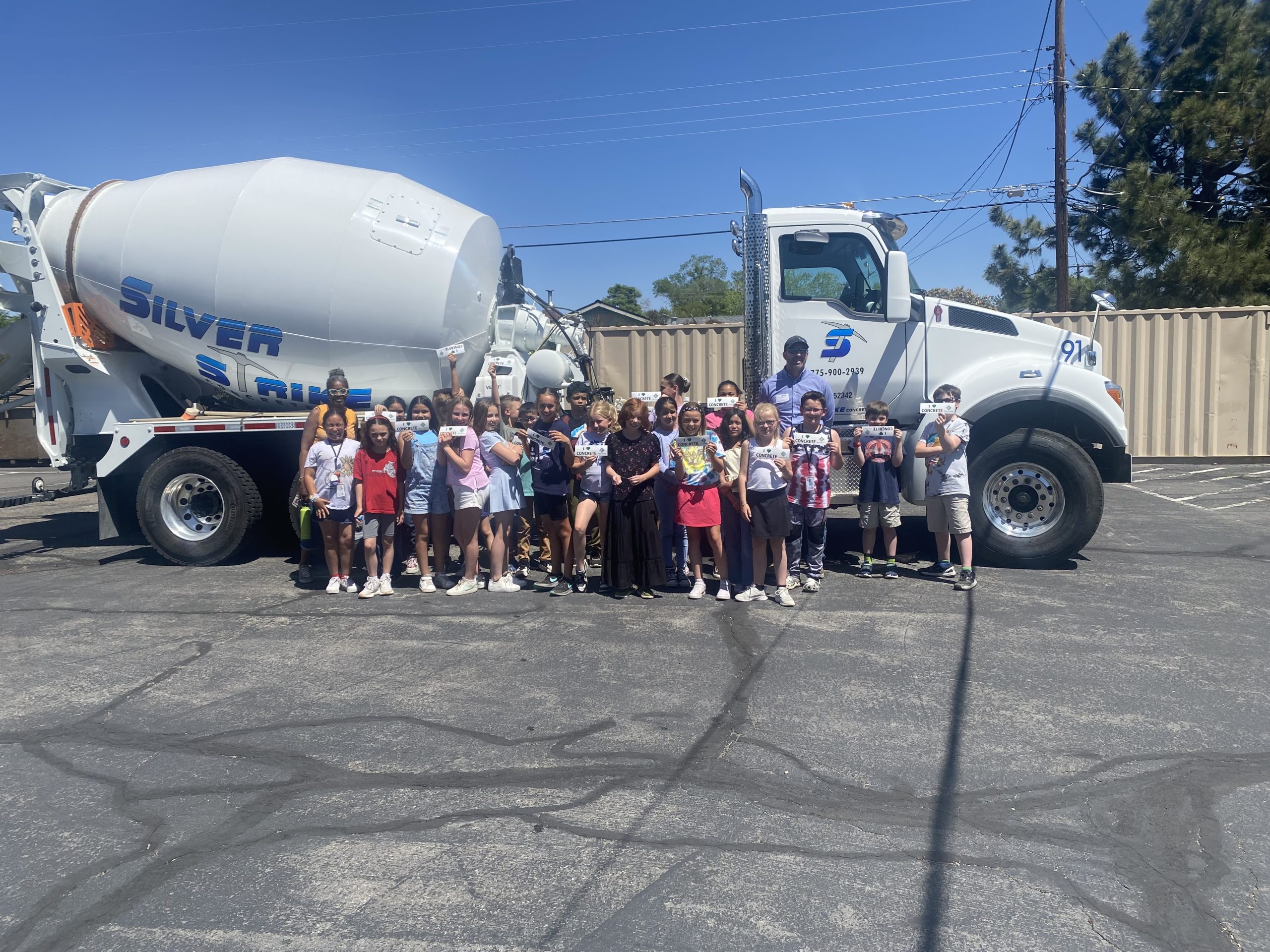 Career Day with Silver Strike Concrete at Fritsch Elementary in Carson City